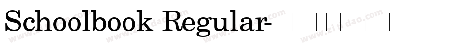 Schoolbook Regular字体转换